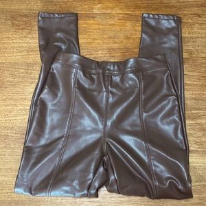 Faux leather legging Ci Sono women’s medium brown high waisted